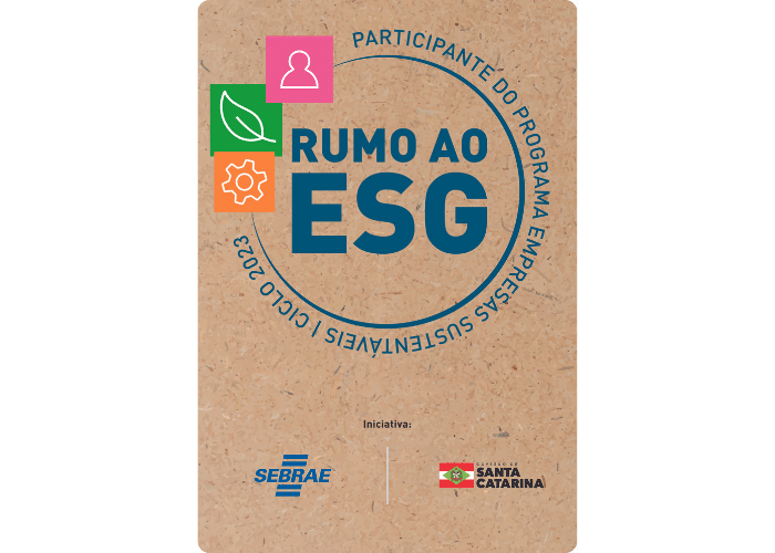 Selo participante do programa empresas sustentáveis - Rumo ao ESG